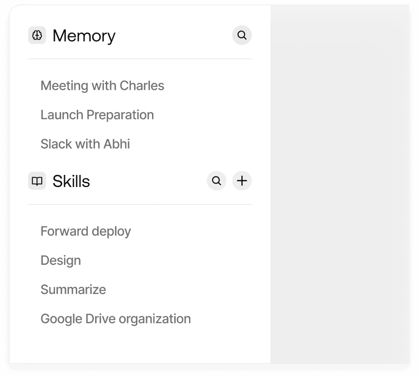 Knowledge Base — Memory and Skills